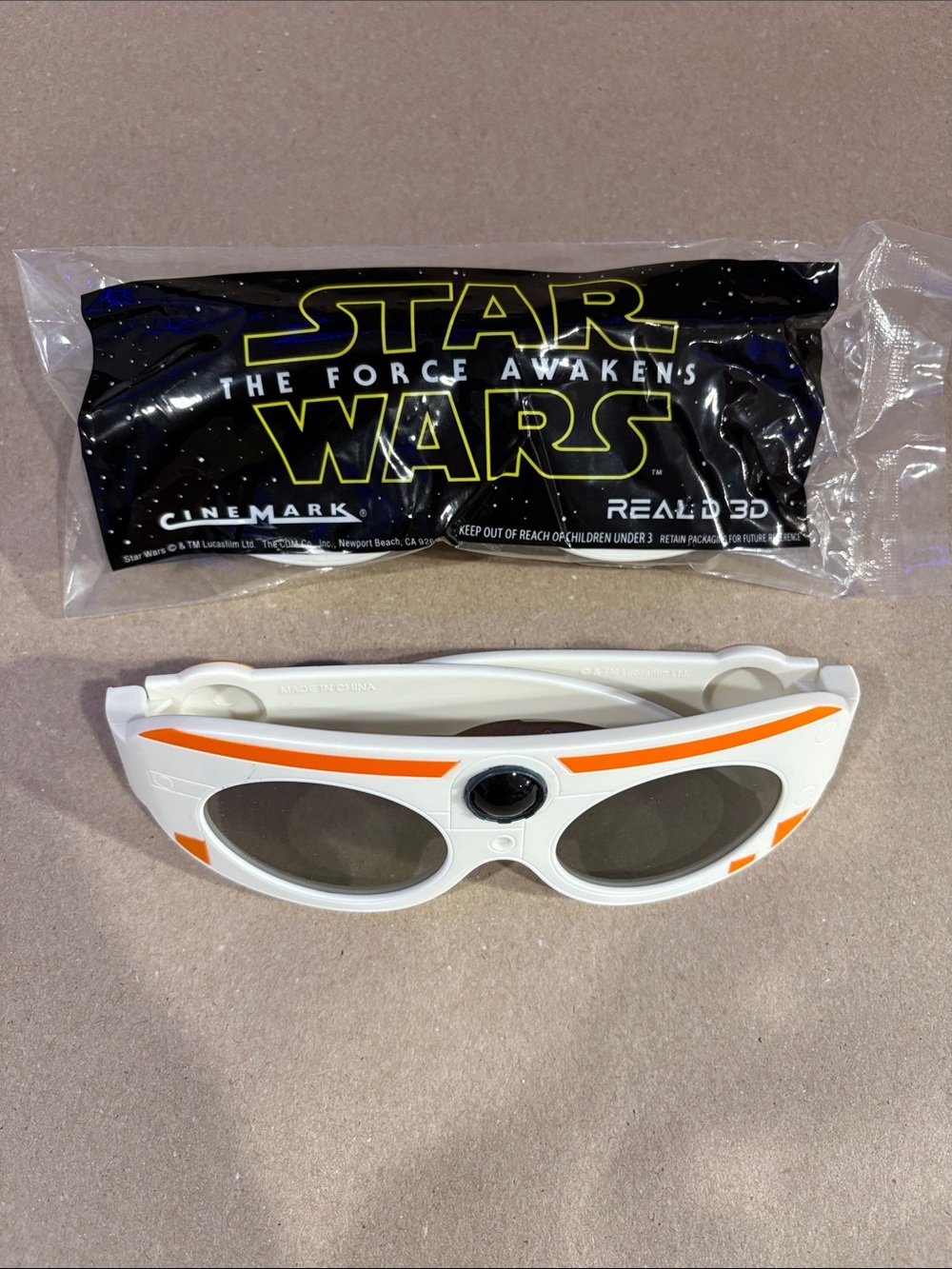 Star Wars BB8 Real D 3D Glasses